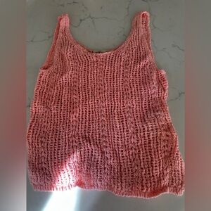Hollister Pink knit  Sleeveless Tank Top